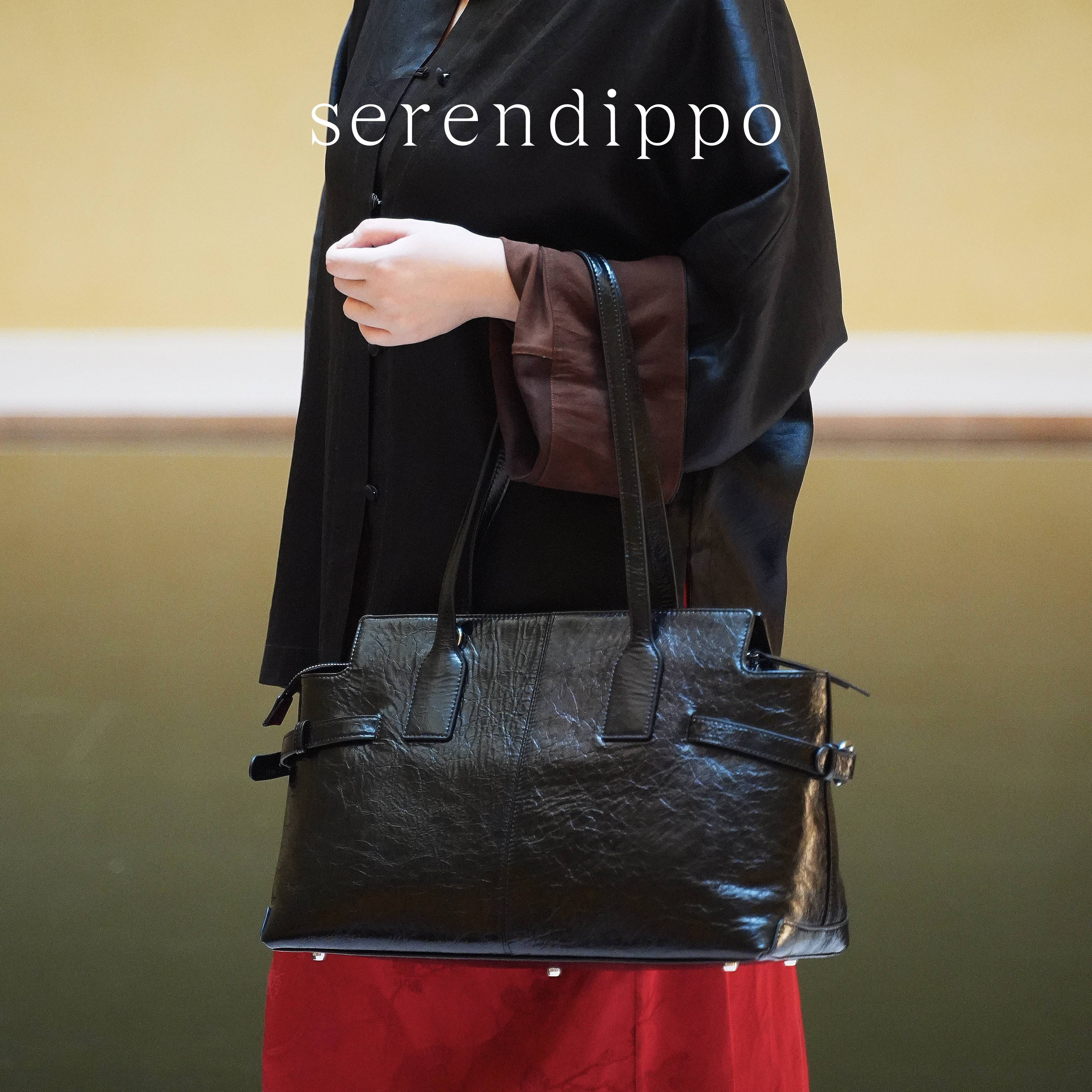 SERENDIPPO灵感之野小众设计包包「极简骑士」大容量单肩包