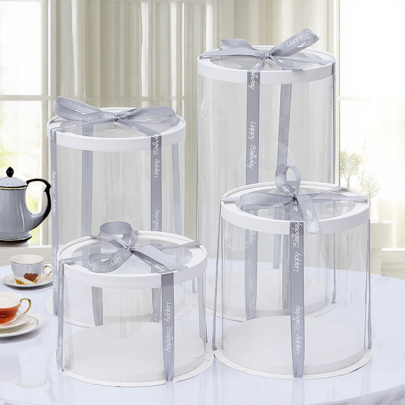 圆形透明蛋糕盒子生日蛋糕包装盒