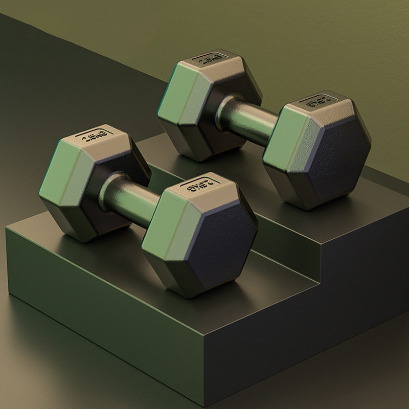 沐欣哑铃男士健身家用器材练臂肌一对包胶六角亚玲套装,运动/瑜伽/健身/球迷用品,哑铃,淘宝优惠券,粉丝福利购,淘宝优惠卷