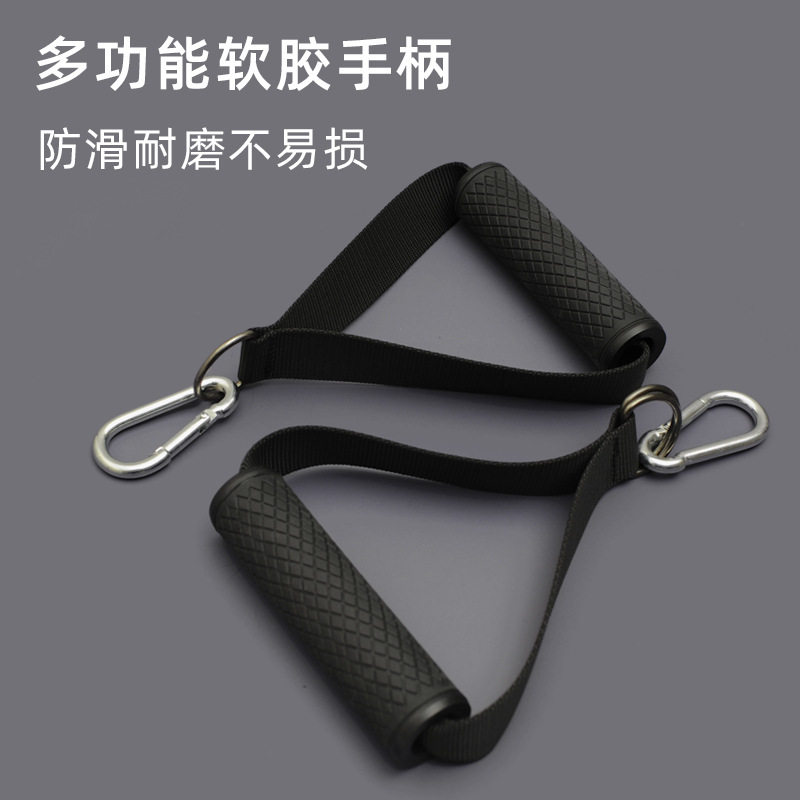 龙门架健身器材配件弹力带拉力绳手把门扣阻力带引体向上辅助门夹