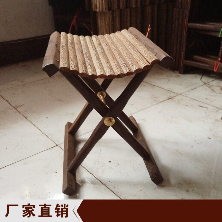 厂家鸡翅木可折叠椅马扎中式实木钓鱼凳休闲钓鱼椅