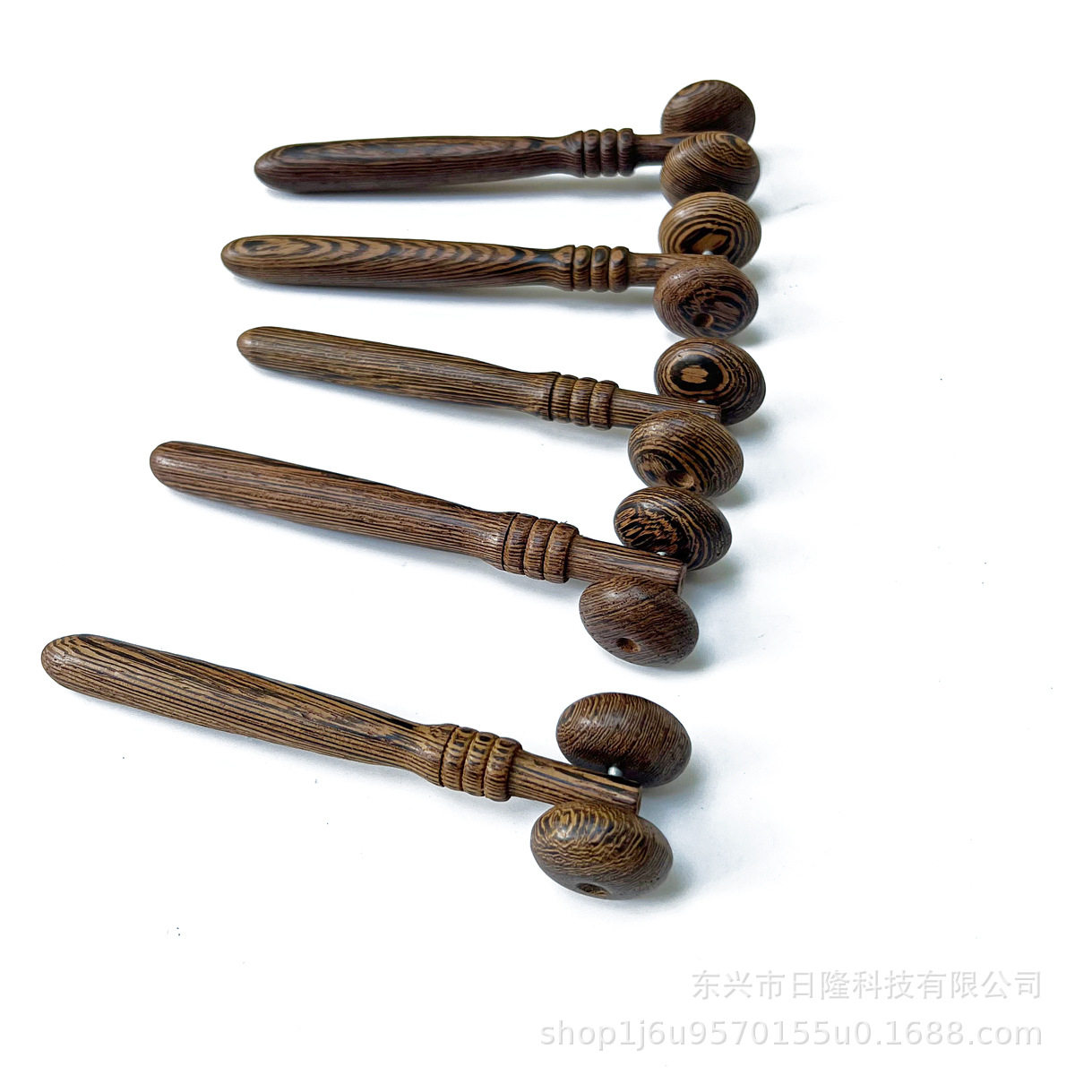 天然鸡翅木推鼻按摩轮鼻轮便携式创意木质按摩器鼻梁按摩脸可刻字
