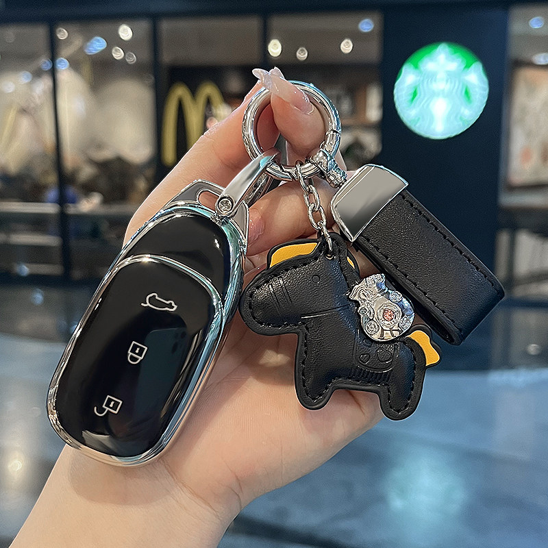 理想L7钥匙套l8车l9扣one专用壳包男女Max卡通汽车用品2023款