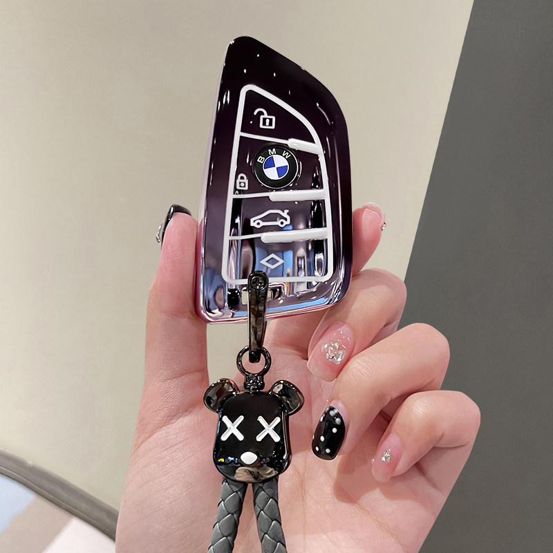 适用宝马钥匙套3系5系x3刀锋x1保护1系x5壳x7三x2女五x4车x6车标8