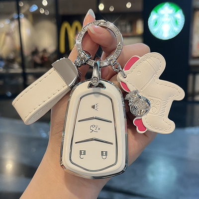 专用凯迪拉克钥匙套XT5 CT5 XT4 XTS ATSL CT6 XT6 CT4男女包壳扣