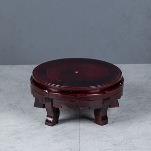 陶瓷鱼缸底座鱼缸装饰品圆形底座圆形鱼缸底座花瓶假山摆件底座