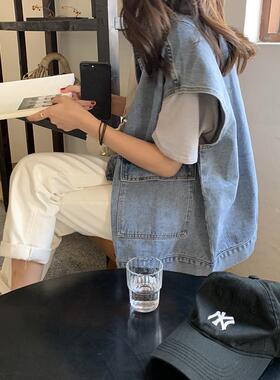 夏安若2023马甲女春夏薄款年新款网红外搭夏季薄款坎肩马夹背心