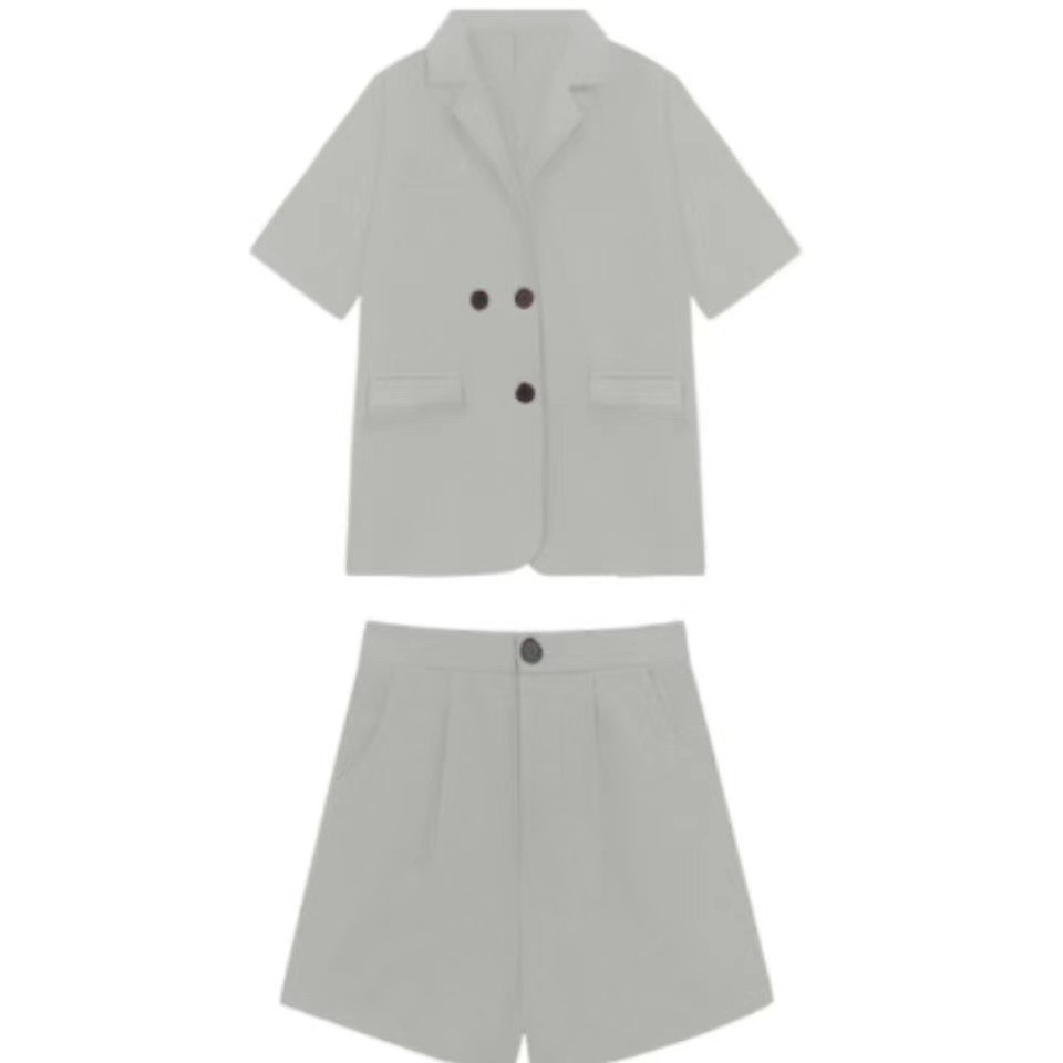 PLUS SIZE WOMENS 2024 INTERNET CELEBRITY TEMPERAMENT SUIT WOMENS SUMMER NEW FAT SISTER PROFESSIONAL SUIT SHORTS TWO-PIECE TREND