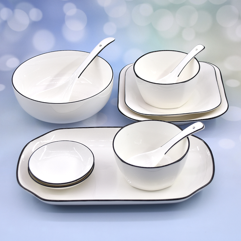 碗碟套装家用轻奢现代景德镇创意