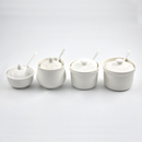 酱醋壶辣椒缸套装 商用油盐罐定量调味瓶厨房陶瓷糖缸饭店控限食精