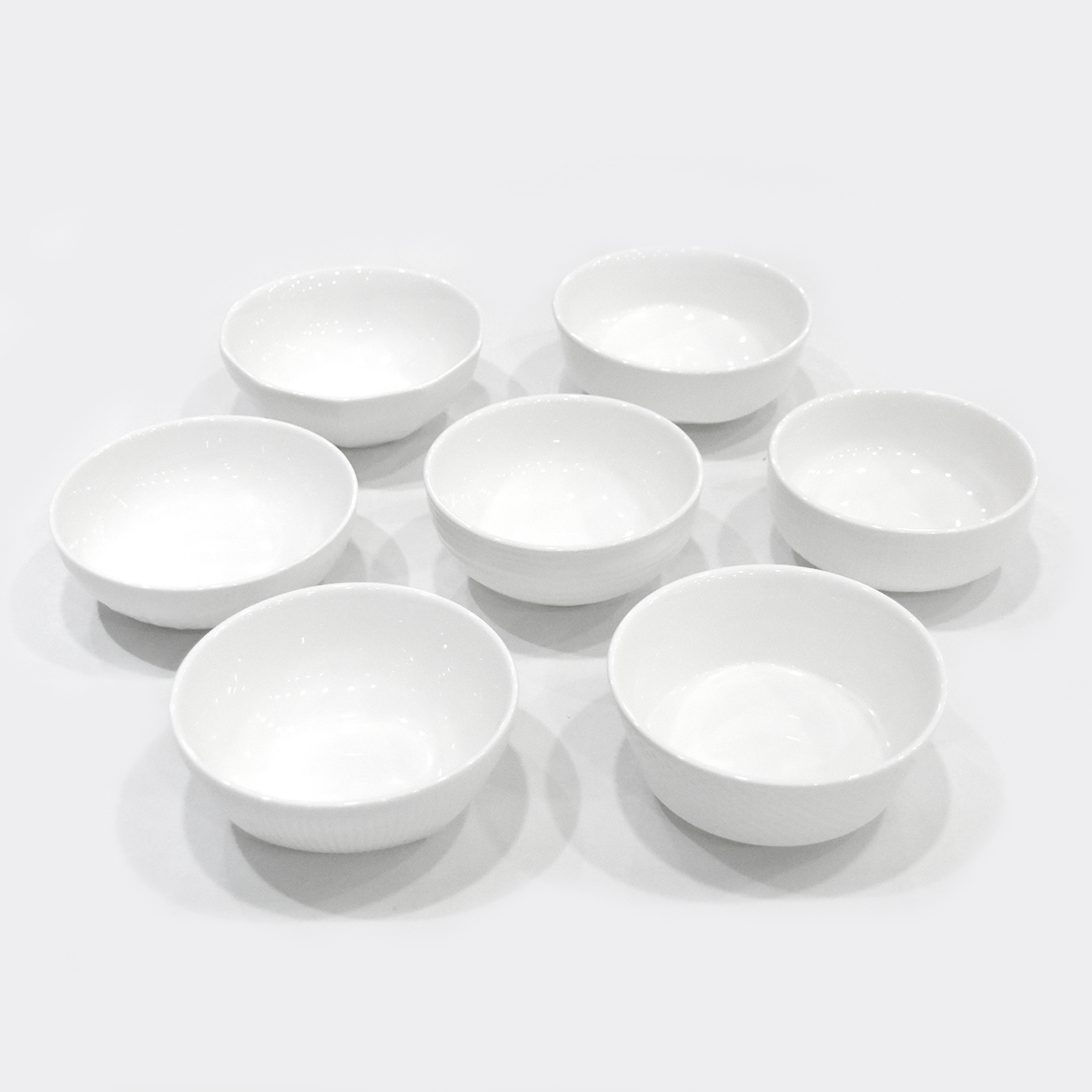 高白陶瓷4寸5饭碗微波炉专用小碗