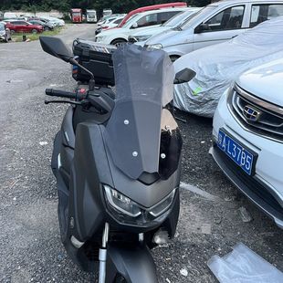 适用卡吉瓦星途150踏板专用直线加高改装风挡透明5.6厚/黑色4.5厚