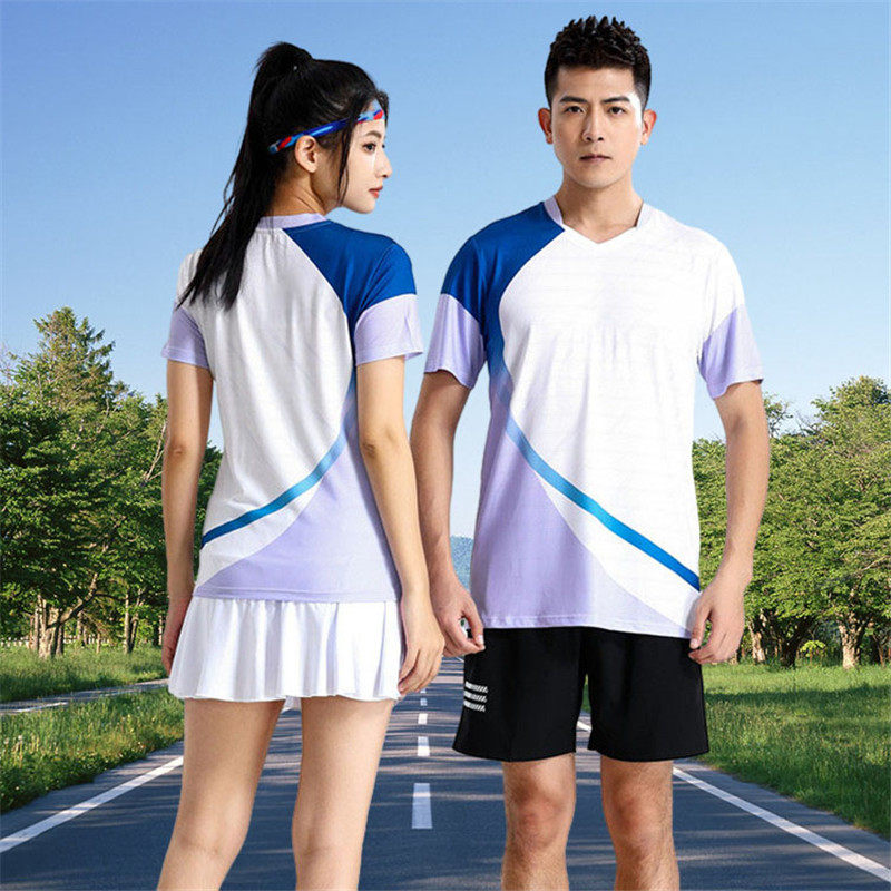 快干吸湿排汗运动羽毛球服套装