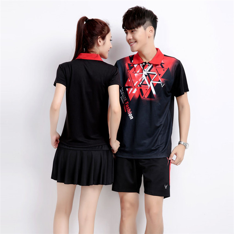 羽毛球服男女夏速干修身显瘦定制