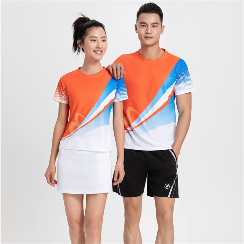 羽毛球服情侣比赛训练男女短袖