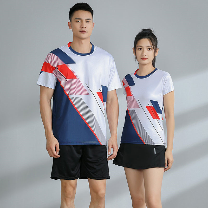 羽毛球服圆领吸湿排汗运动套装