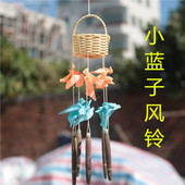 贝壳创意小花篮风铃天然海螺挂件夜市摆地摊工艺品礼品地中海风格