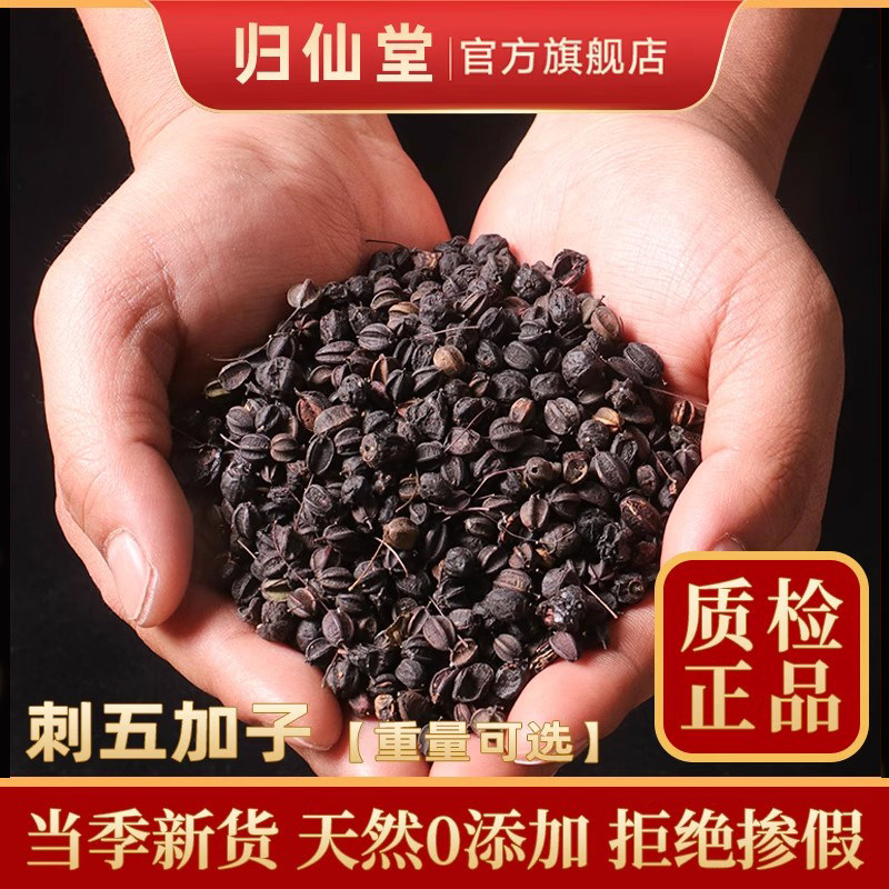 刺五加子籽500g刺五加果中药材新鲜睡眠长白山特级果茶刺五加籽