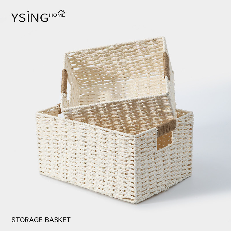 编织收纳筐家用脏衣服篮子桌面零食筐书本杂物储物筐大容量收纳箱,收纳整理,收纳筐,淘宝优惠券,粉丝福利购,淘宝优惠卷