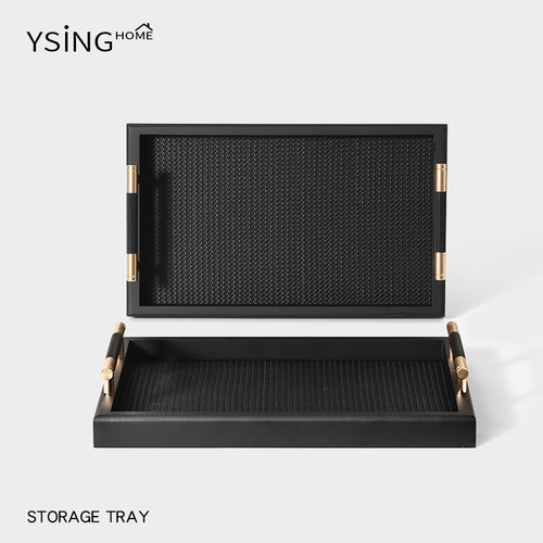 置物盘玄关客厅桌面香薰蜡烛摆件钥匙收纳高级感ins风长方形托盘