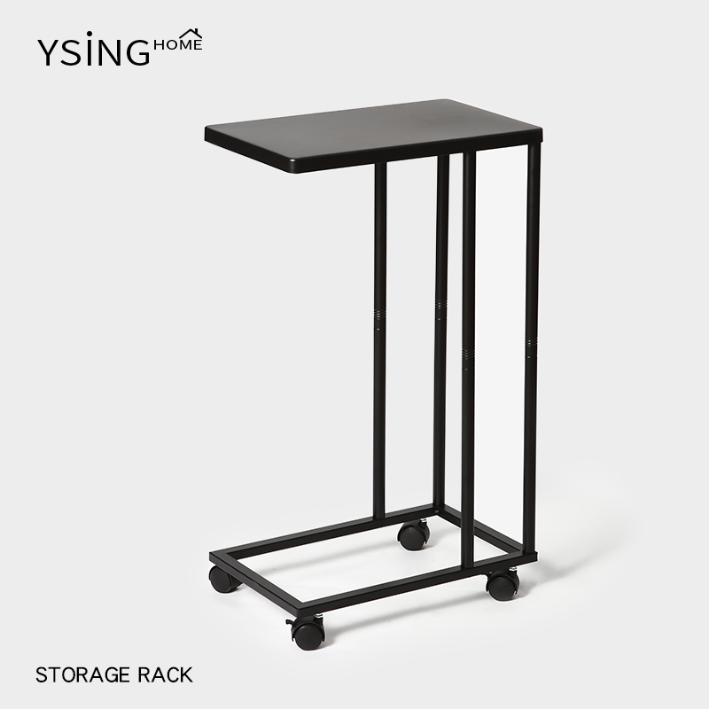 可移动卧室简易懒人床边桌铁艺