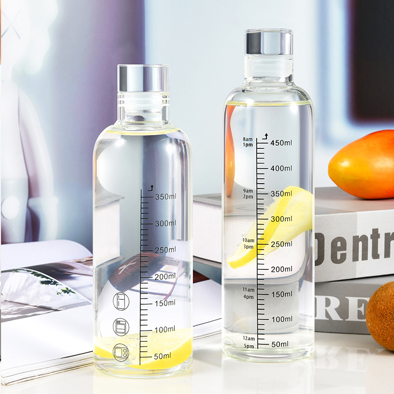 刻度杯简约透明ins风高颜值女生