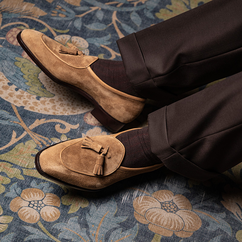 国货之光固特异流苏乐福鞋休闲男