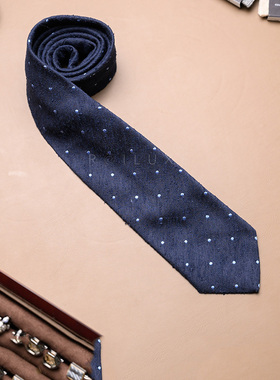 意大利Paolo Albizzati手工ShanTung丝绸领带 商务正装条纹领带男