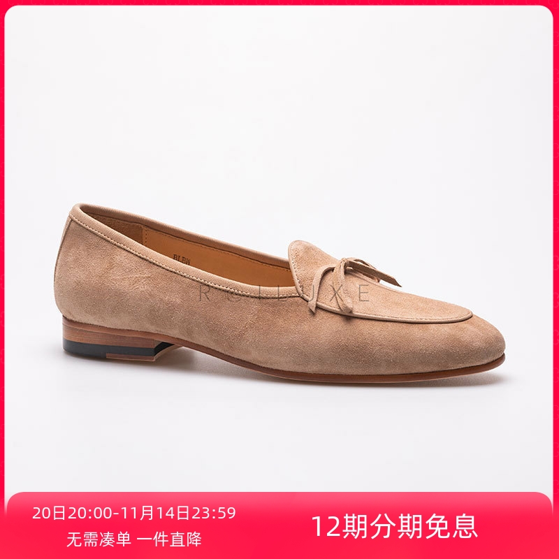 Badia国产手工羊皮乐福鞋女