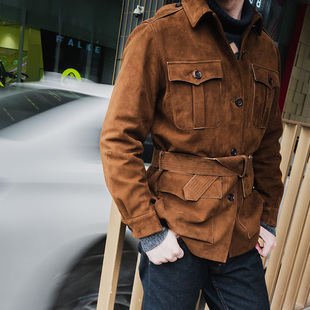 Jacket 夹克Safari FW苏丹小羊皮翻毛皮秋冬外套男 Tenth猎装 Oct