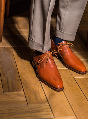 意大利Stefano Bemer手工商务皮鞋Derby德比正装男鞋 Roiluxe现货