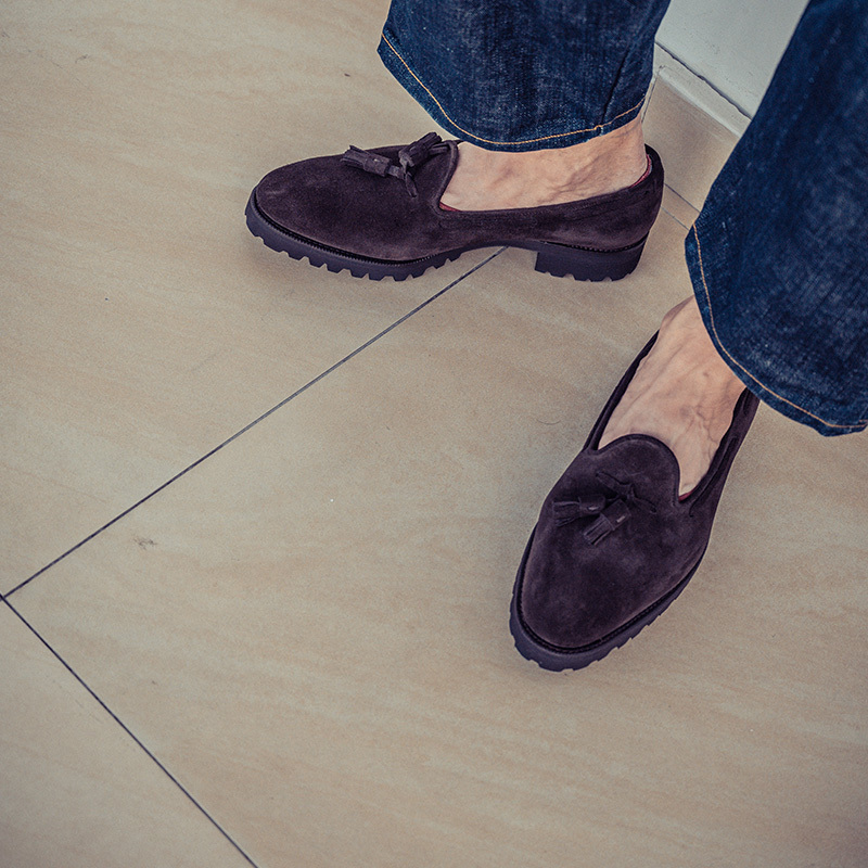 Roiluxe皮鞋固特异乐福西装现货