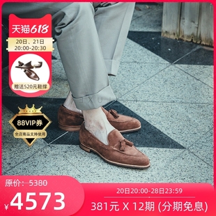 固特异流苏乐福鞋 男Tassels Cleverley手工皮鞋 英国George loafer