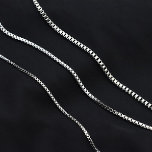 钛钢盒仔链防水不褪色盒子链1.5毫米2毫米2.5毫米diy链条项链配链