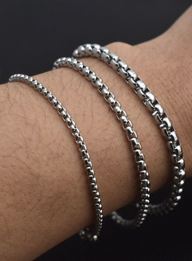 男士时尚简约方珍珠手链