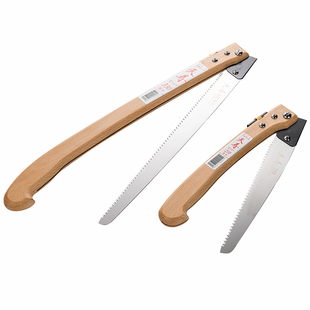 定锯日本天折叠木柄中文版寿手锯中剪厚款锯330锯果树子果园专用