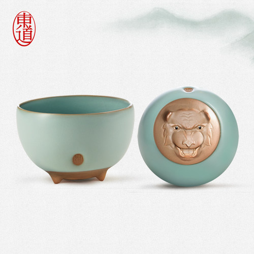 主人汝窑茶杯东道陶瓷