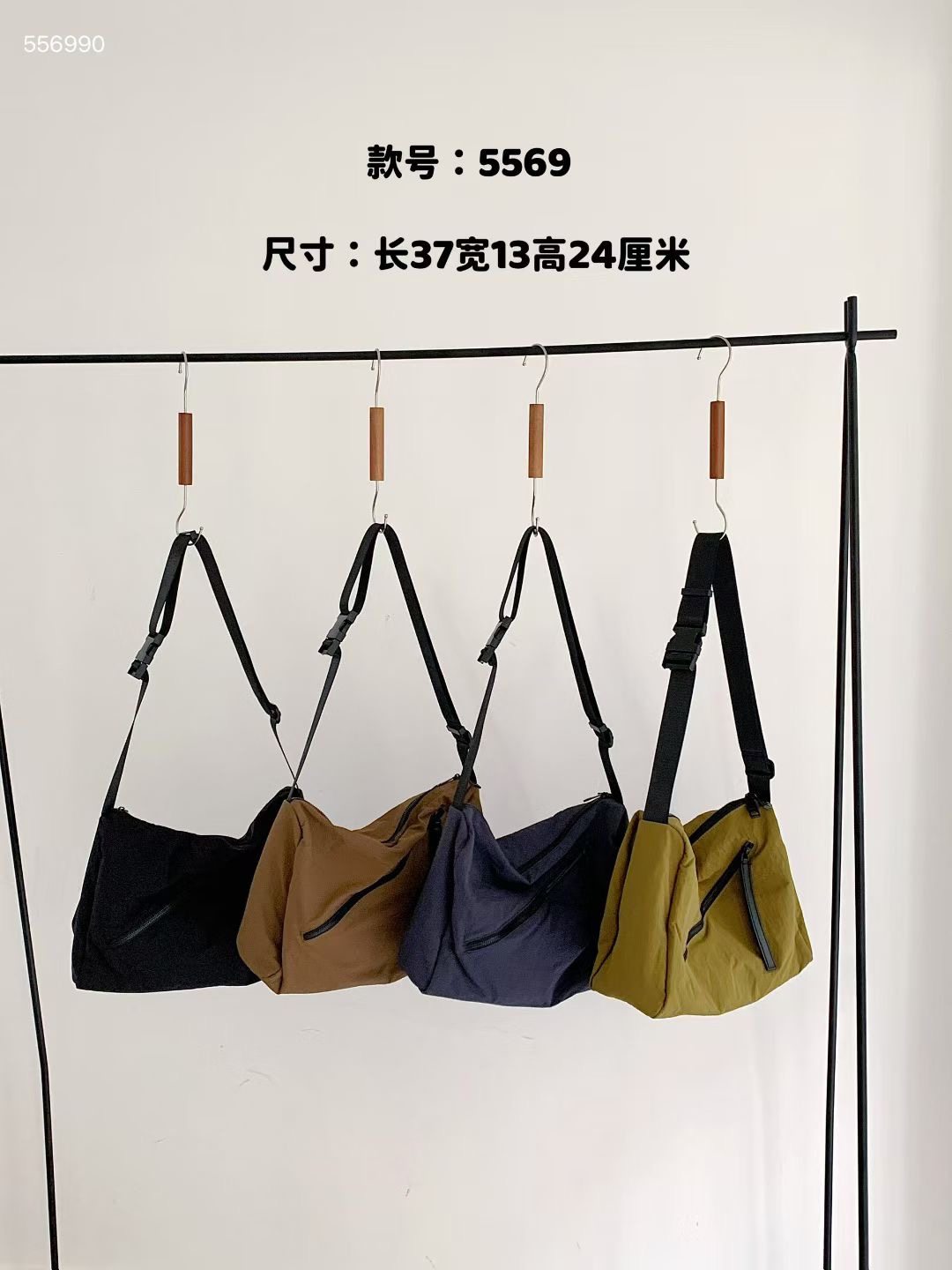 时尚新款纯色牛津布单肩斜挎包高级感简约通勤休闲斜挎包轻便女包