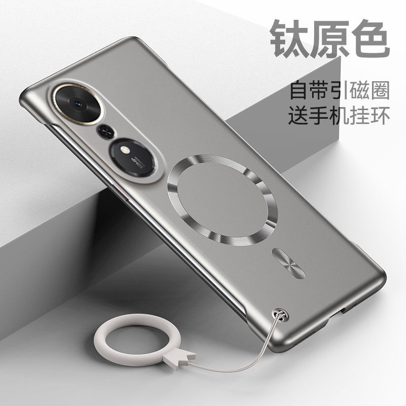 适用荣耀畅玩70plus手机壳honor畅玩70plus超薄磁吸无边框硬壳镜头全包Honor畅玩70plus男女防摔指环外壳简约