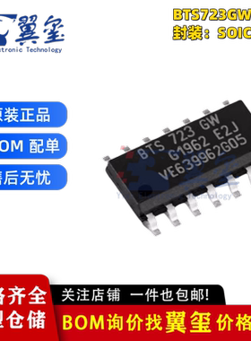 全新原装进口 BTS723GW BTS723 电桥驱动器内部开关 贴片SOP14