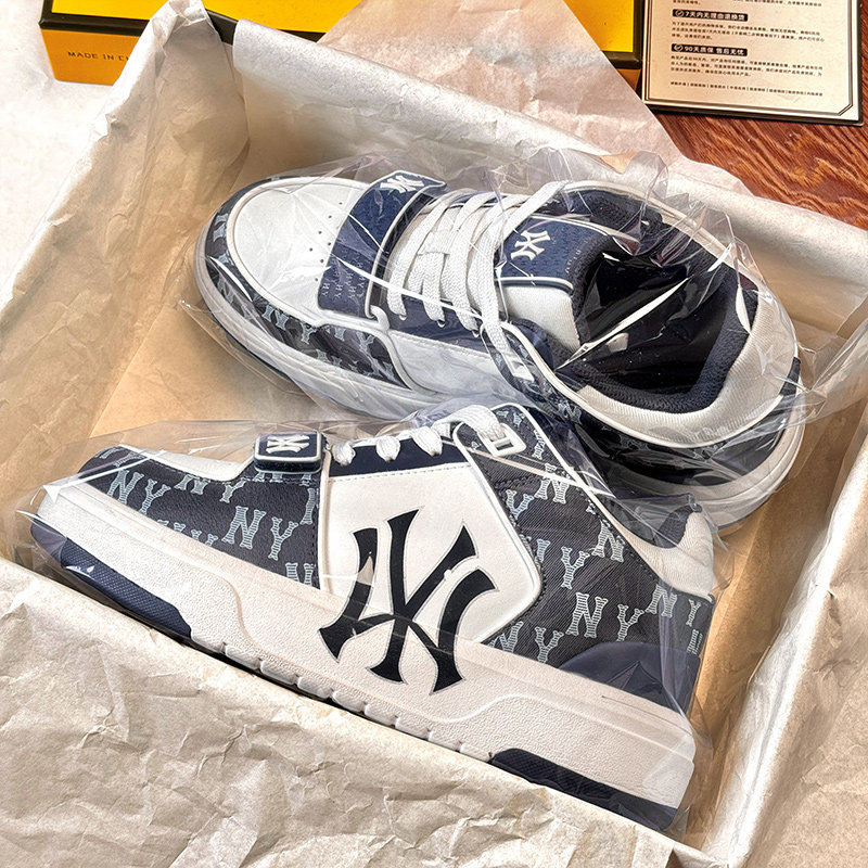纽约洋基队男鞋莆田官方旗舰店正品学长鞋厚底增高运动休闲板鞋女