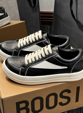 美式Cleanfit ro倒三角潮牌板鞋男士春季爆款厚底休闲大头德训鞋