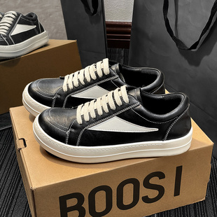 美式Cleanfit ro倒三角潮牌板鞋男士春季爆款厚底休闲大头德训鞋