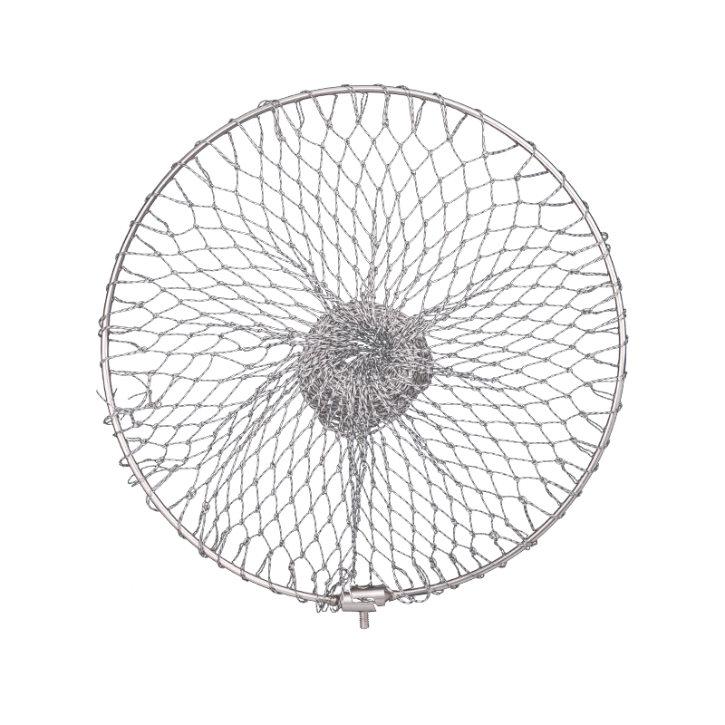大力马网兜实心抄网头加粗不锈钢可折叠捞鱼网鱼巨物网放挂钩通用