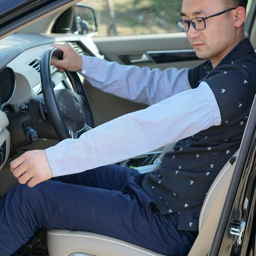 宽松加肥全棉布防晒袖套男手臂套