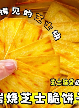 岩烧芝士脆饼干网红日式代餐薄脆咸味曲奇早餐办公室休闲追剧零食