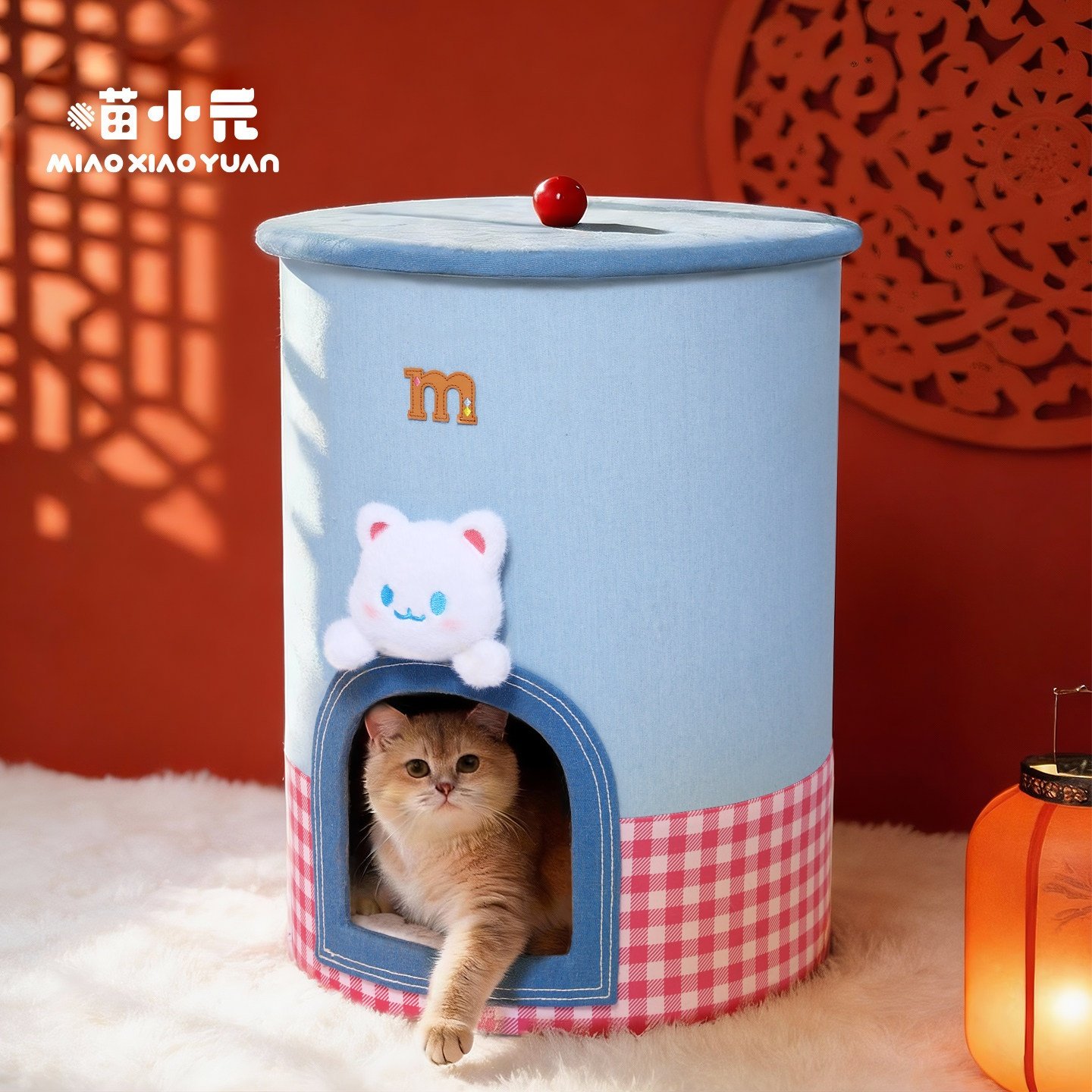 喵小元|保暖封闭式安全感双层半封闭收纳一体小户型加厚冬季猫窝,宠物/宠物食品及用品,猫笼子/猫别墅,淘宝优惠券,粉丝福利购,淘宝优惠卷
