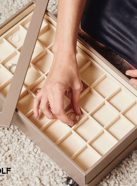 英国WOLF VAULT叠加自由组合DIY首饰盒项链戒指手镯耳环腕表眼镜