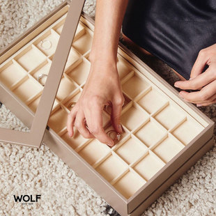 英国WOLF VAULT叠加自由组合DIY首饰盒项链戒指手镯耳环腕表眼镜