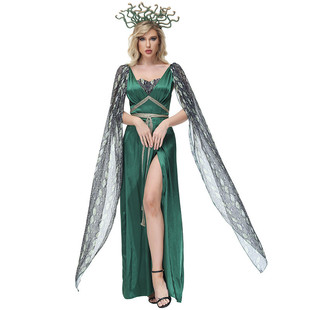 Medusa 萬(wàn)圣節(jié)希臘海妖cos女生夜店舞臺(tái)劇演出美杜莎服裝 Costumes